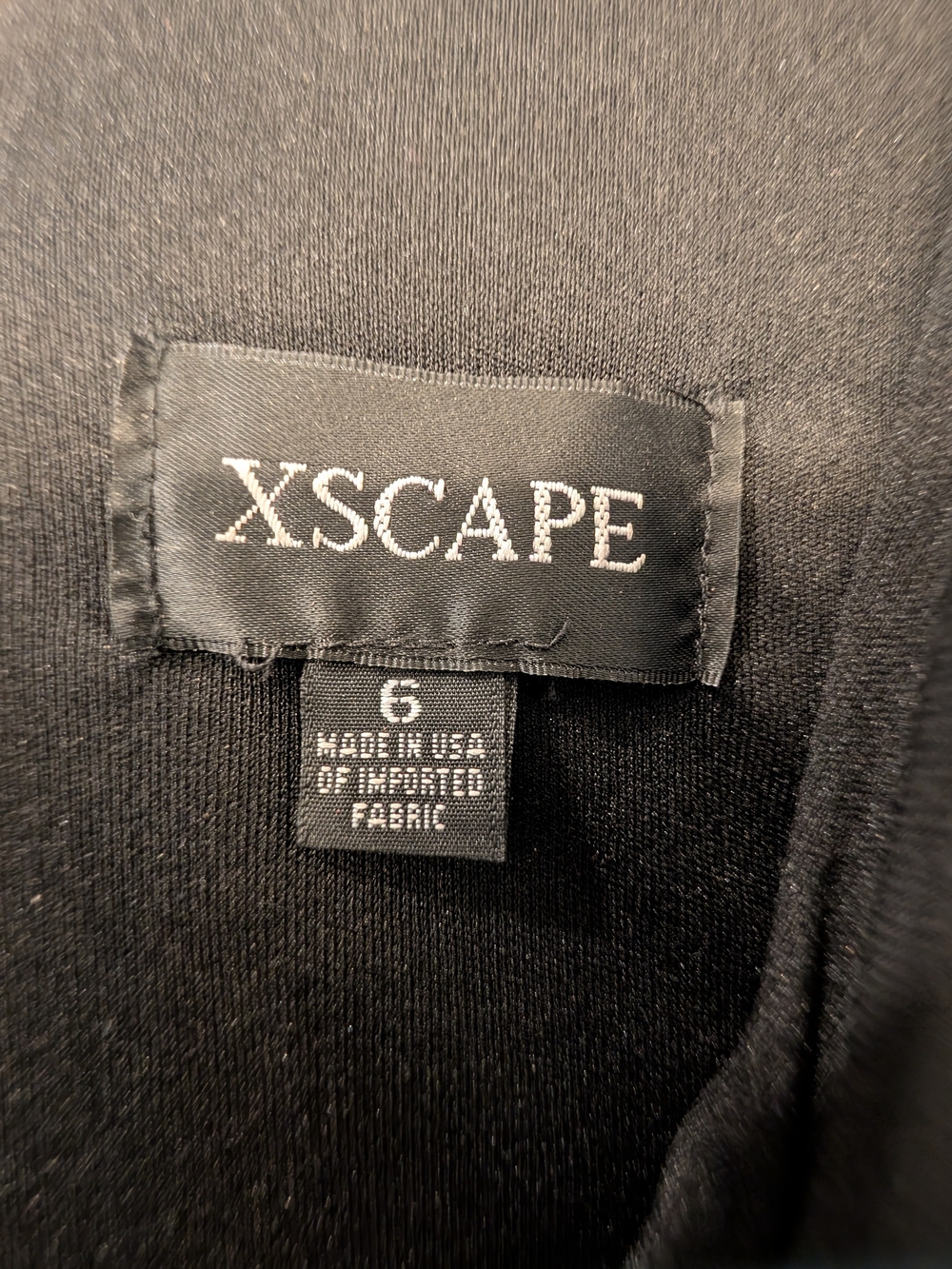 Xscape Black Pleated V-Neck Midi Dress - Picture 5 of 5